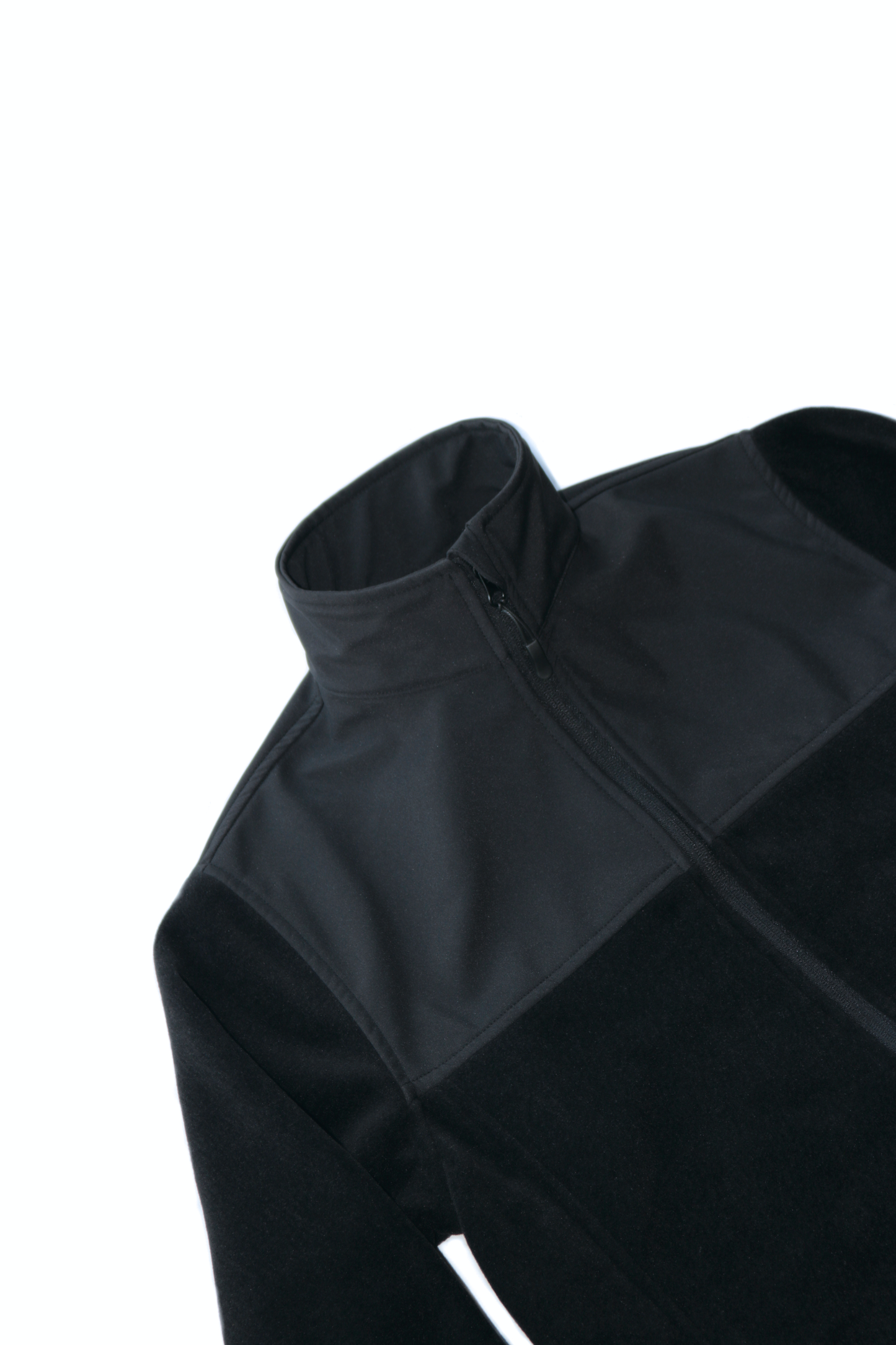 POLAR FLEECE WITH SHOULDER SHELL MARIN JACKET | SHOULDER AND BACK SHELL FLEECE JACKET