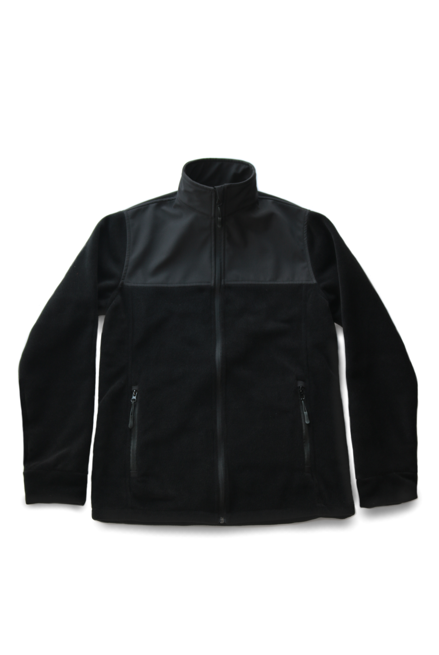POLAR FLEECE WITH SHOULDER SHELL MARIN JACKET | SHOULDER AND BACK SHELL FLEECE JACKET